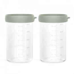 Set 2 recipiente gradate din sticla 250 ml cu capac de Silicon