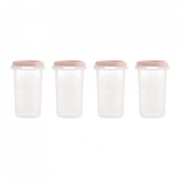 Set 4 Recipiente Ermetice gradate 330 mlTerra Blush