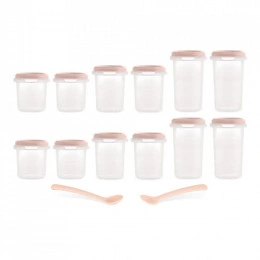 Set 12 recipiente gradate 200 ml,250 ml,330 ml ermetice Dolce Candy