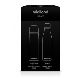 Termos lichide myBaby@me 500 ml Silver (set de 2 termosuri) Miniland