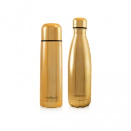 Termos lichide myBaby@me 500 ml Gold (set de 2 termosuri) Miniland