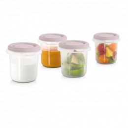 Set 4 Recipiente Ermetice gradate 200 ml Terra Blush