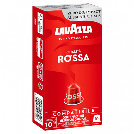 Capsule Lavazza Aluminiu Qualità Rossa compatibile Nespresso 10 buc