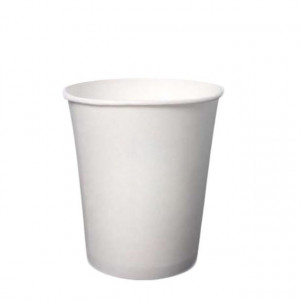 Pahar carton albe 8oz. 100buc