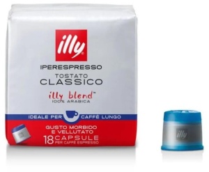 Capsule Cafea illy Iperespresso Classico Lungo , 18 buc