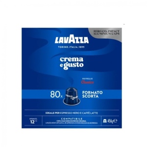 Capsule cafea Lavazza Crema & Gusto Classico, compatibile Nespresso, 80 buc