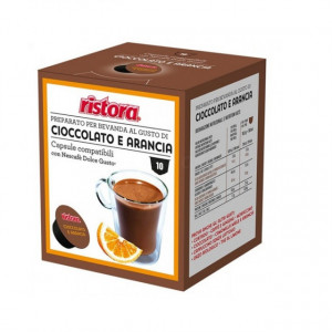 Capsule Ristora ciocolata cu portocale compatibile Nescafe Dolce Gusto