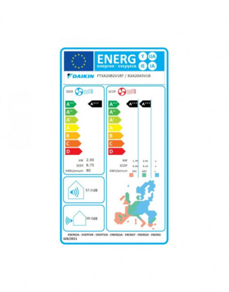 Set unitate interna de perete si unitate externa Stylish Bluevolution FTXA35AW-RXA35A Inverter 12000 BTU White - Img 8