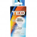 Bec LED E27 230V 15W (1600lm) A60 6400K (lumina rece) 36.000h