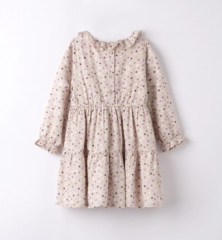Rochie bej cu stelute mici iDo 7565 - Img 2