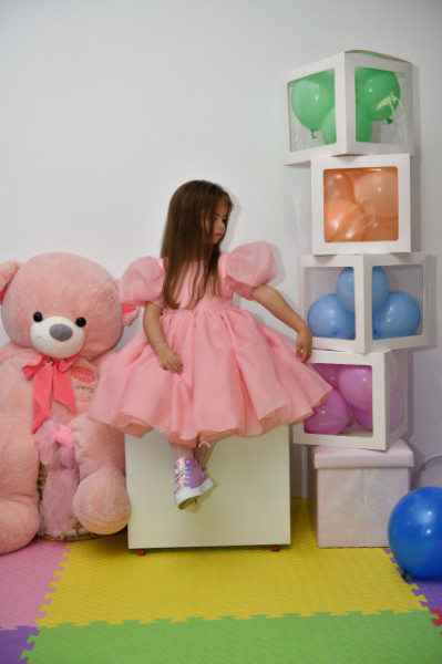Rochie cu maneci bufante Riana