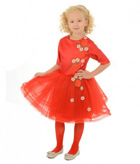 Rochie rosie Leia