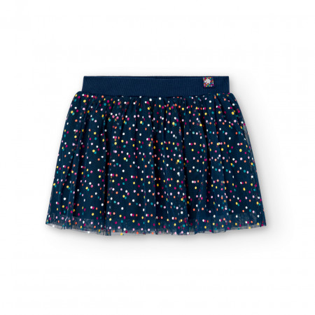 fusta bleumarin cu buline Boboli 427070