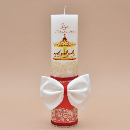 Lumanare de botez Carousel