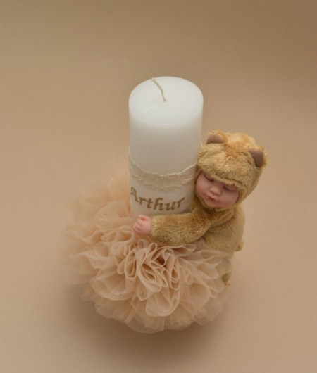 Lumanare de botez Mommy's little bear - Img 2