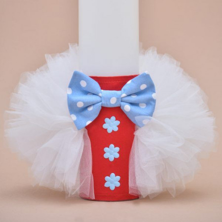 Lumanare de botez personalizat Happy Hippo - Img 2