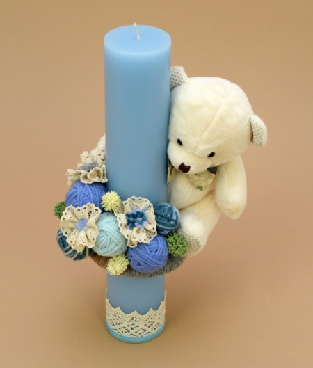 Lumanare de botez Spring bear - Img 2