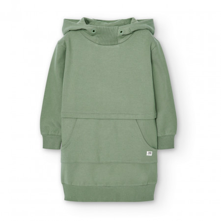 rochie hoodie adolescente khaki 437059