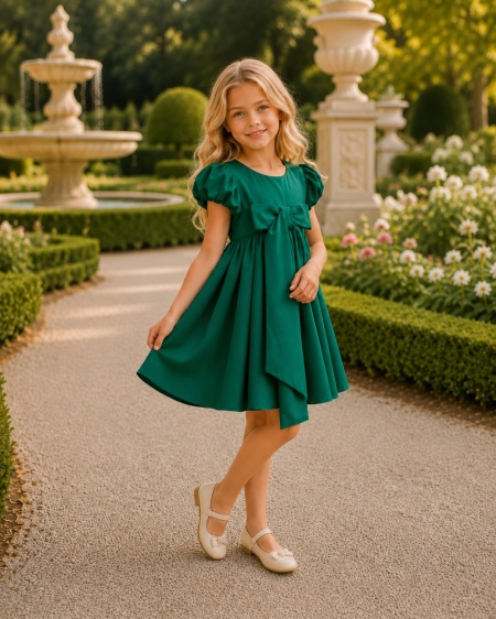 rochie-fete-verde-inchis