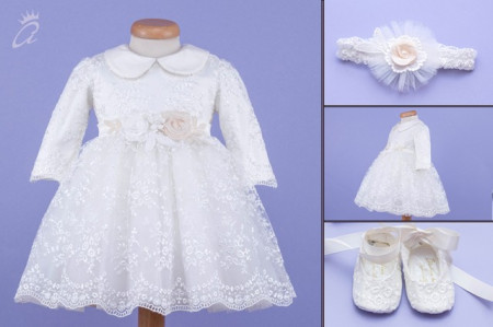 Set botez 3 piese Celeste - Img 2