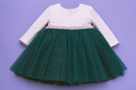 Set botez 3 piese Emerald Dress - Img 2