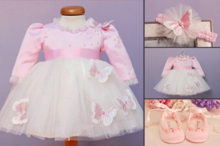 Set botez Pink Butterfly