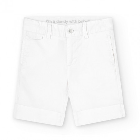 Pantaloni albi baieti Boboli 736220