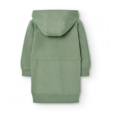 rochie hoodie adolescente khaki 437059