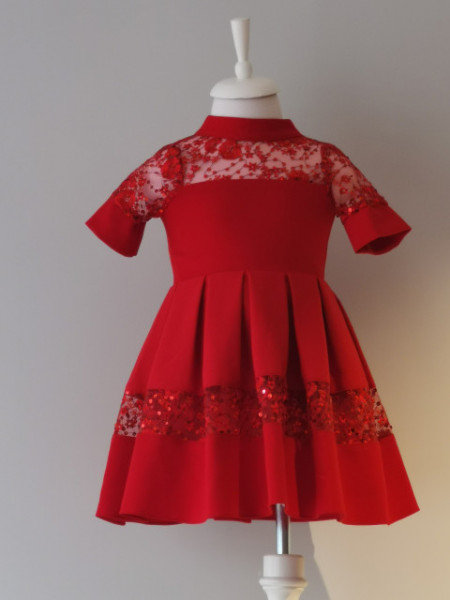 Rochie roșie Sequin Wonder