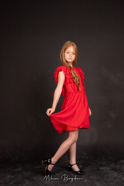 Rochie rosie Simple Beauty
