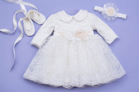 Set botez 3 piese Celeste - Img 3