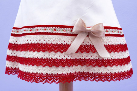 Set botez 3 piese Red Macrame - Img 7
