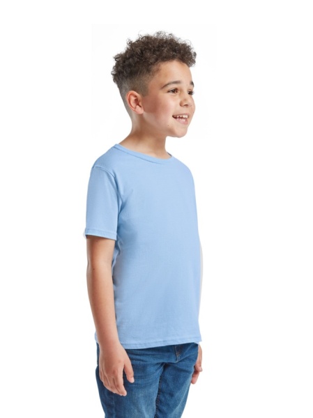 tricou copii fruit of the loom albastru deschis lateral
