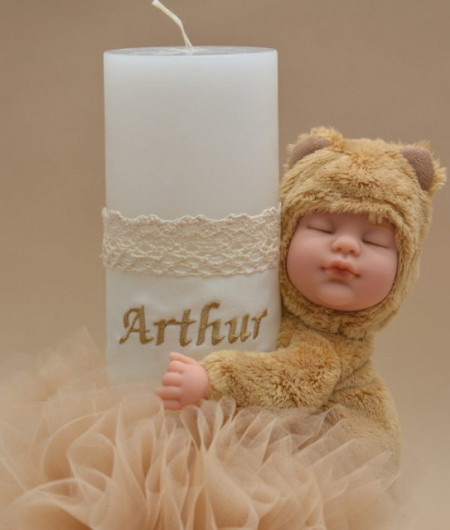 Lumanare de botez Mommy's little bear - Img 4