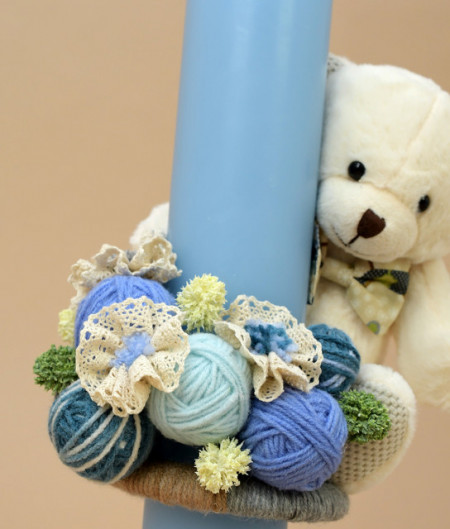 Lumanare de botez Spring bear - Img 3
