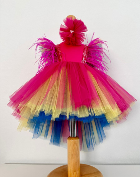 Rochie fete Pink Peacock - Img 5