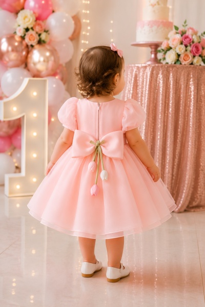 Rochie organza lalele Coral Tulip - Img 3