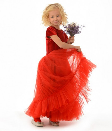 Rochie rosie Rania
