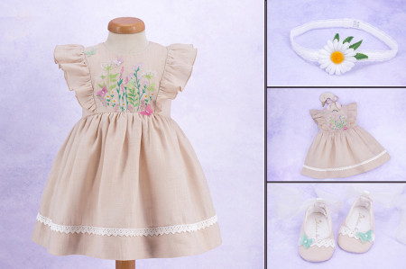 Set botez 3 piese Summer field