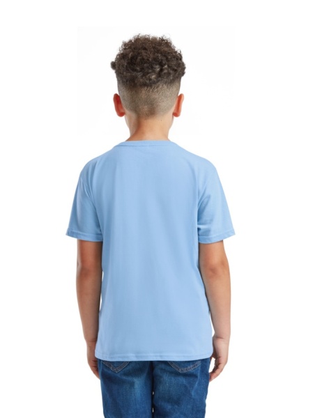 tricou copii fruit of the loom albastru deschis spate