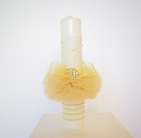 Lumanare de botez Gold Treasure