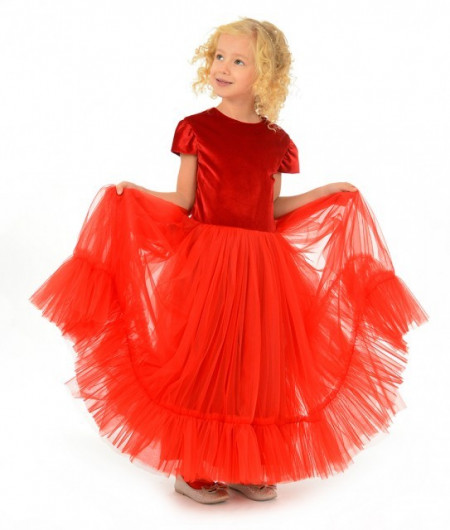 Rochie rosie Rania - Img 2
