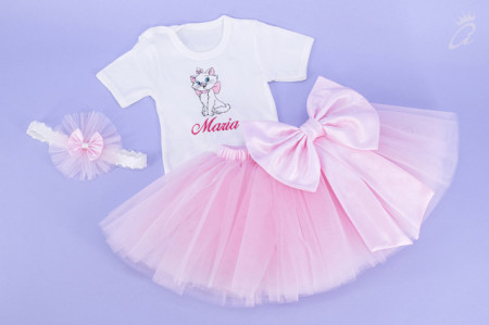 Set body si tutu personalizat pisica Marie