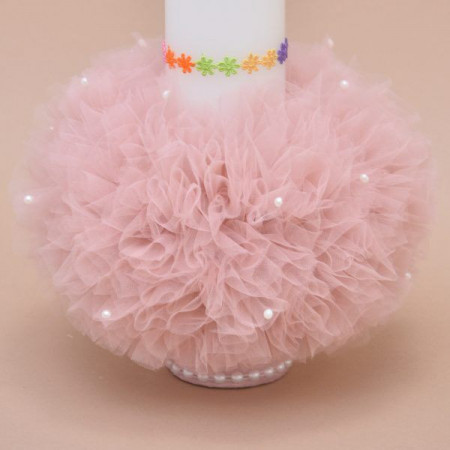 Lumanare de botez personalizat Unicorn Fluff - Img 2