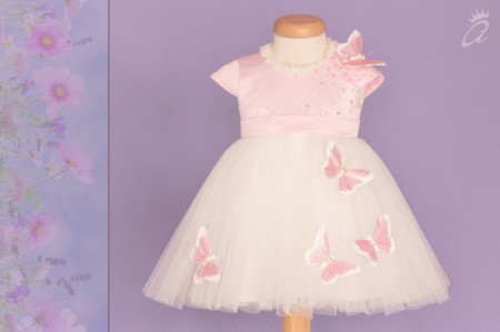 Rochie botez Pink Butterfly