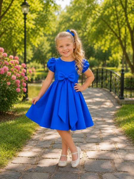 rochie-fete-albastru-regal