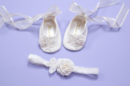 Set botez 3 piese Angel Flower - Img 4