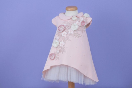 Set botez 4 piese Silk Petals - Img 2