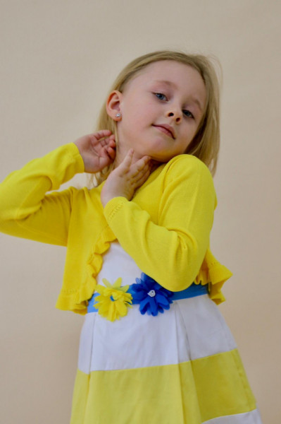 bolero galben fete