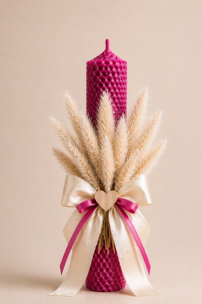 lumanare-de-botez-fuchsia